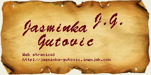Jasminka Gutović vizit kartica